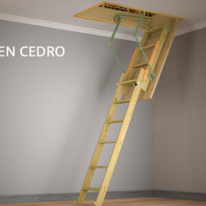 ESCALERA PARA ALTILLO PLEGABLE CEDRO