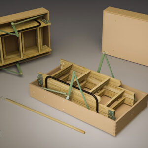 ESCALERA PARA ALTILLO PLEGABLE MDF